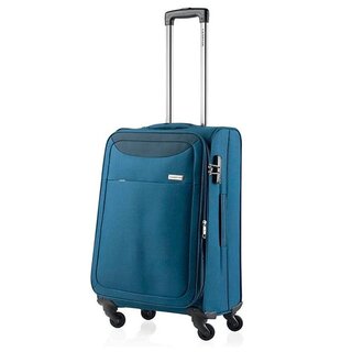 CarryOn AIR (S) Steel Blue 35/41 л чемодан из полиэстера на 4 колесах синий