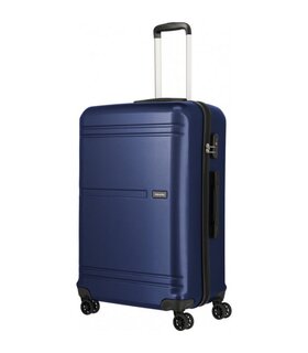 Большой чемодан Travelite Yamba на 99 л из пластика на 4 колесах Синий