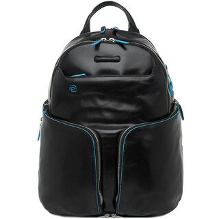 Piquadro BL SQUARE 25 л городской рюкзак из натуральной кожи черный