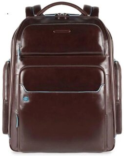 Piquadro Blue Square 25 л городской рюкзак для ноутбука из натуральной кожи коричневый