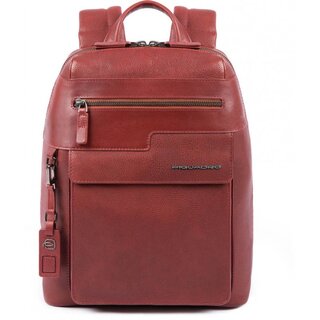 Piquadro VOSTOK 9 л городской рюкзак для ноутбука из натуральной кожи красный
