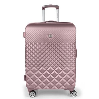 Gabol Oporto 62 л чемодан из ABS пластика на 4 колесах розовый