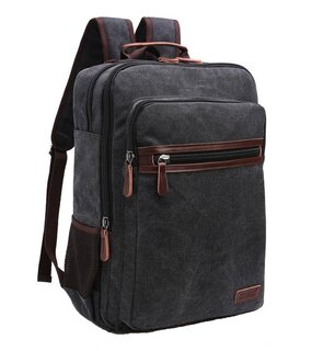 Городской мужской рюкзак Tiding Bag с отделом под ноутбук Черный