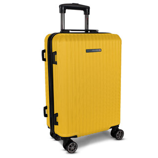 Большой чемодан Swissbrand Riga 2.0 на 106 л весом 4,3 кг из пластика Желтый