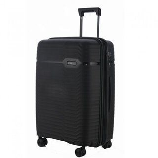 Средний чемодан V&V Travel Summer Breeze на 72/80 л весом 3,2 кг из полипропилена Черный