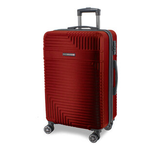Малый чемодан на колесах из пластика Swissbrand Brunei на 39 л весом 2,6 кг Красный