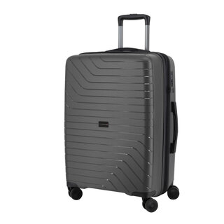 Малый чемодан Swissbrand Eden на 43/49 л из полипропилена Серый