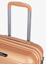 Малый чемодан V&amp;V TRAVEL METALLO ручная кладь на 38 л весом 2,4 кг из полипропилена Золотой