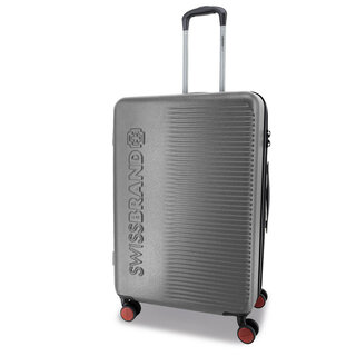 Средний чемодан Swissbrand Enstone на 90/103 л весом 3,4 кг Серый