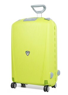 Большой полипропиленовый чемодан на 4-х колесах 90 л Roncato Light, лайм
