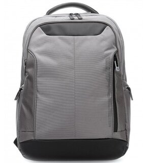 Стильный бизнес рюкзак для ноутбука диагональю 15.6" Roncato Overline, серебро