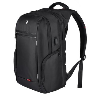 Рюкзак для ноутбука 2E-BPN9004BK 16" черный+USB интерфейс