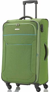 Большой чемодан на 4-х колесах 84/96 л Travelite Derby, зеленый