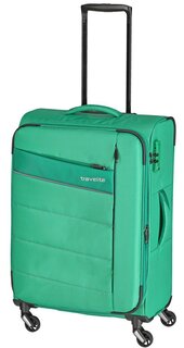 Средний чемодан на 4-х колесах 67/77 л Travelite Kite Green