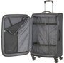 Велика тканинна валіза Travelite Crosslite на 102/115 л вагою 3,6 кг Чорний