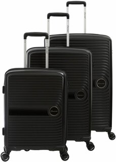 Комплект чемоданов из полипропилена Cavalet Ahus, черный