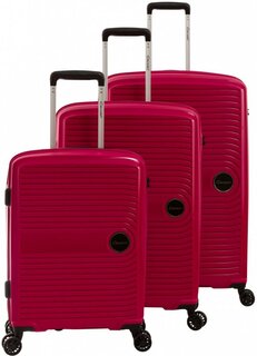 Комплект чемоданов из полипропилена Cavalet Ahus, лиловый
