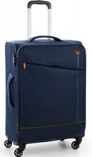 Средний чемодан 74/78 л Roncato JAZZ на 4-х колесах, темно-синий