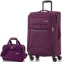 Велика 4-х колісна валіза 84/97 л Travelite Kendo Purple
