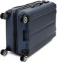 Средний пластиковый чемодан на 4-х колесах 70 л Travelite City, темно-синий