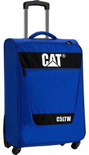 Малый 4-х колесный чемодан 30 л CAT C5LTW, синий
