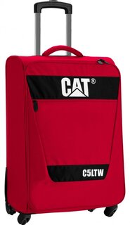 Велика 4-х колісна валіза 80 л CAT C5LTW, червоний