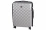 Средний чемодан на 4-х колесах 61/69 л Wenger Lumen из поликарбоната в серебристом цвете