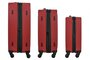 Комплект з 3-х валіз Wenger Matrix з розширювальної блискавкою полікарбонат Червоний