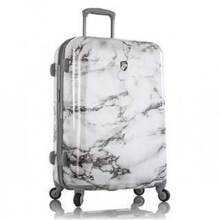 Велика валіза із полікарбонату Heys Bianco (M) White Marble