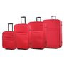 Members Topaz комплект чемоданов из полиэстера на 2 колесах красный