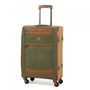 Members Boston комплект чемоданов из искусственной замши на 4 колесах оливковый