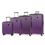 Members Nexa комплект чемоданов из ABS пластика на 4 колесах фиолетовый