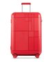 Echolac MONOGRAM 95/105 л чемодан из полипропилена на 4 колесах красный