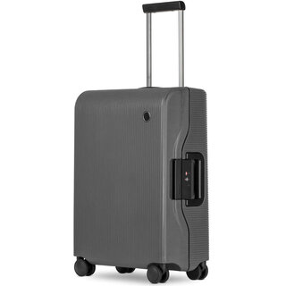 Мала валіза Echolac FUSION ручна поклажа на 38 л вагою 3,1 кг із поліпропілену Сірий