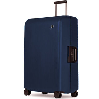 Велика валіза Echolac FUSION на 101 л на защіпках із полікарбонату Синій