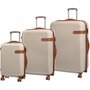  IT Luggage VALIANT комплект чемоданов из ABS пластика на 4 колесах бежевый