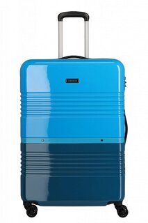 Travelite FRISCO 70 л чемодан из ABS пластика на 4 колесах голубой/синий