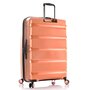 Heys Metallix 132 л валіза з дюрафлексу на 4 колесах рожева