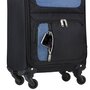 TravelZ Tripple Pocket 57 (S) Black 40 л валіза з поліестеру на 4 колесах чорна