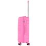 TravelZ Big Bars (M) Pink 63 л чемодан из полипропилена на 4 колесах розовый
