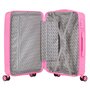 TravelZ Big Bars (M) Pink 63 л чемодан из полипропилена на 4 колесах розовый