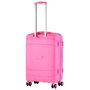 TravelZ Big Bars (M) Pink 63 л валіза з поліпропілену на 4 колесах рожева