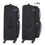 TravelZ Tripple Pocket (L) Black 85/97 л чемодан из полиэстера на 4 колесах черный