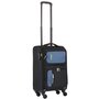 TravelZ Tripple Pocket (S) Black 36 л чемодан из полиэстера на 4 колесах черный