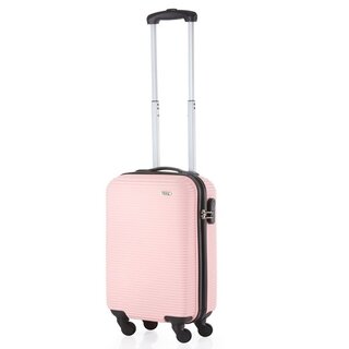 TravelZ Horizon (S) Baby Pink 35 л валіза із пластику на 4 колесах світло-рожева