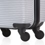 TravelZ Horizon (S) Silver 35 л валіза із пластику на 4 колесах срібляста