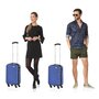TravelZ Horizon (S) Blue 35 л чемодан из пластика на 4 колесах синий