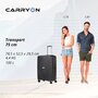 CarryOn Transport (L) Black 100 л валіза з поліпропілену на 4 колесах чорна