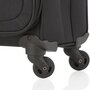 CarryOn AIR (S) Black 35/41 л чемодан из полиэстера на 4 колесах черный