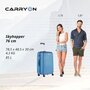 CarryOn Skyhopper (L) Cool Blue 85 л чемодан из поликарбоната на 4 колесах синий